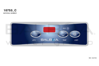 category Balboa | Top Side Panel VL403 Jets, Temp, Light 150021-30